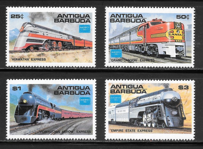 Antigua Scott 934-37 MNHOG - AMERIPEX '86 Issue - SCV $7.20