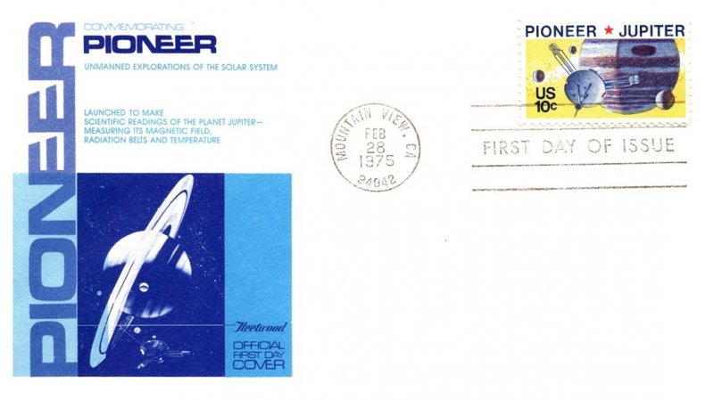 United States, California, First Day Cover, Space