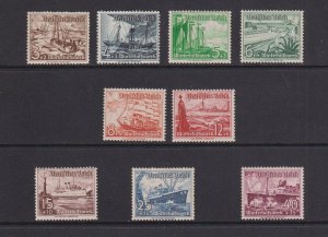 Germany #B107-B115  MNH  1937  various ships