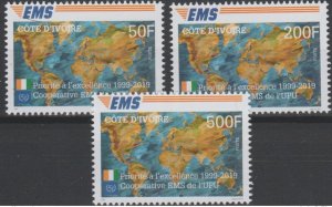 Ivory Coast 2019 Mi. ? 20th Anniversary EMS Joint Issue UPU-