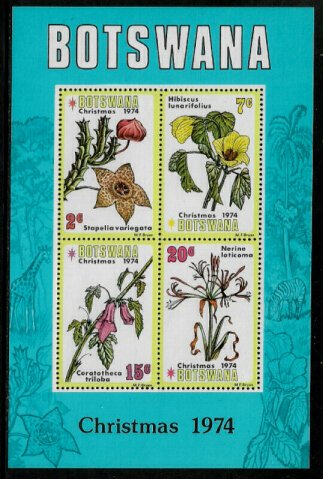 Botswana #131a MNH S/Sheet - Flowers