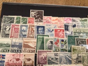 Iceland Island used  mixed stamps A12287