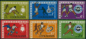 Cook Islands 1967 SG199-204 South Pacific Games set MLH