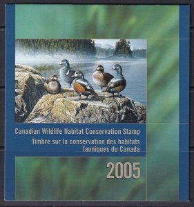 Canada 2005 Sc FWH21 wildlife conservation booklet MNH** 