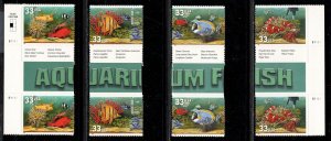 UNITED STATES SC# 3317-20 COMP SET/4 HORZ. GUTTER PAIRS VF/NH