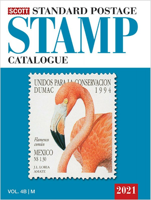 Scott Stamp Catalog 2021 Volume 4A & 4B - COUNTRIES J-M  Book  FREE SHIPPING!