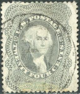 #37 VF-XF USED GEM WITH LARGE CIRCULAR PAID CANCEL CV $400.00 BP2215