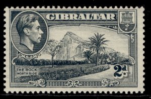 GIBRALTAR GVI SG124b, 2d grey, M MINT.