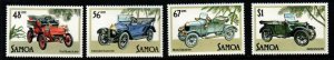 SAMOA SG692/5 1985  VETERAN AND VINTAGE CARS  MNH