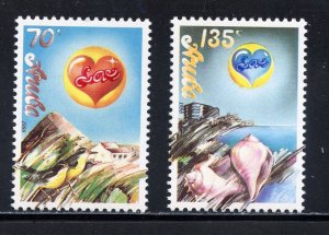 Aruba 36-37 MNH, Love Set from 1988.