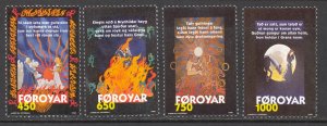 Faroe Islands Sc# 332-335 MNH 1998 4.50k-10k multicolored Brynhild's Ballad