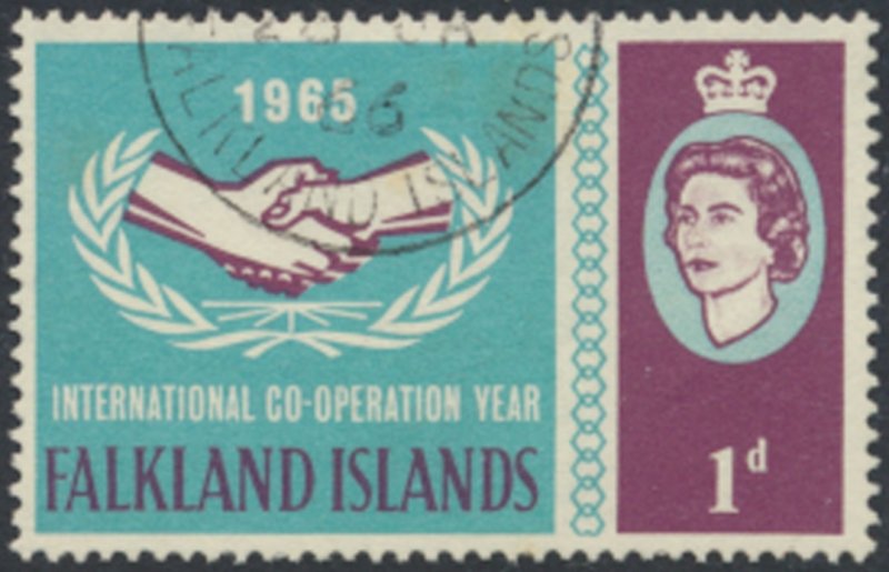Falklands   SG 221  SC# 156  Used Cooperation Year  see details & scans