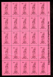 USA., Seals, 1978 Crippled Children Society of LA, Lot 230804 -10