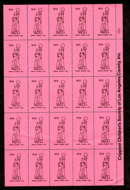 USA., Seals, 1978 Crippled Children Society of LA, Lot 230804 -10