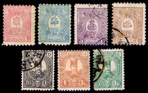 1889 Iran/Persia #73-78 & 80 – Used & New – Fine – CV$16.25 (ESP#1616)