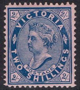 VICTORIA 1901 QV POSTAGE 2/- WMK V/CROWN PERF 12.5 