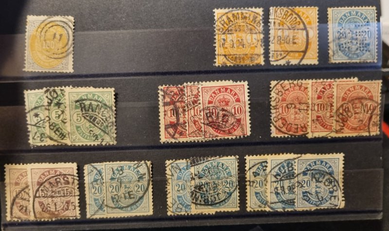 denmark stamps 1904 king christian set and more 1900s #34