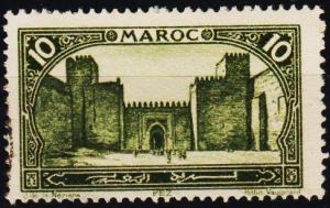 Morocco(French). 1917 10c S.G.127 Fine Used