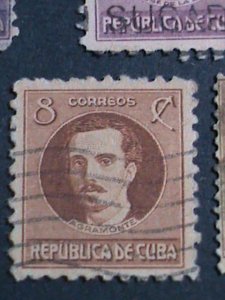 ​CUBA-1917-SC#264//279-13 OVER 100 YEARS OLD CUBA FAMOUS PERSONS USED STAMPS