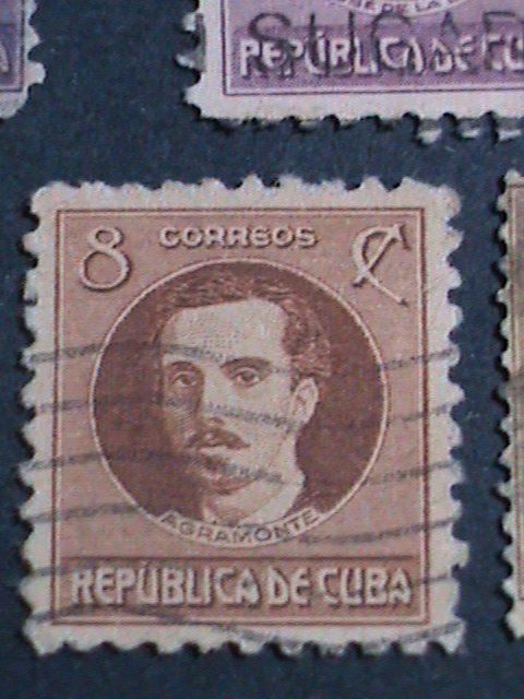 ​CUBA-1917-SC#264//279-13 OVER 100 YEARS OLD CUBA FAMOUS PERSONS USED STAMPS