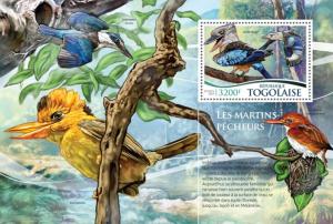 TOGO 2015 SHEET KINGFISHERS BIRDS tg15312b