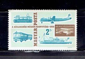 HUNGARY SCOTT#1753 1966 2f TRANSPORT MUSEUM - MNH