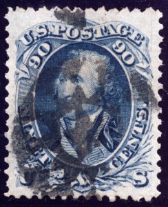 US 72 90c 1861 George Washington VF used Skinner Eno #ST-E41 PSAG cert