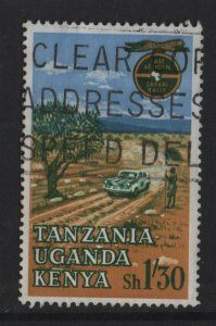 Kenya, Uganda, & Tanzania #150 used 1965  safari rally 1.30sh