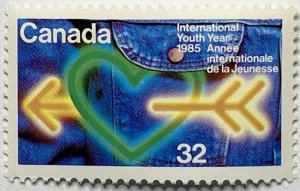 CANADA 1985 #1045 UN International Youth Year - MNH