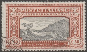 Italy, stamp, Scott#168, used, hinged, no gum, CTO, #Ql-168