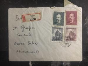 1944 Jitschin Bohemia Moravia Multi Frank Cover Czechoslovakia To Neupaka