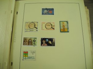 CUBA, 100s & 100s of Stamps mostly hinged on Scott pages