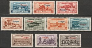 French Morocco 1929 Sc CB11-20 air post complete set MH*