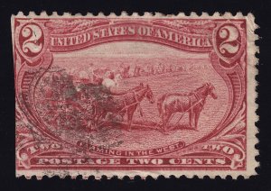 US Scott 286 Used 2c copper red Farming in the West Lot AC3018 bhmstamps