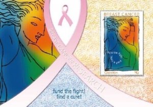 Grenada 2007 - Breast Cancer Research - Souvenir Stamp Sheet - Scott #3670 - MNH