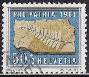 Switzerland B307 USED 1961 Petrfied Fern