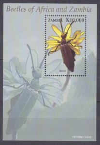 2005 Zambia 1507/B112 Insects - Beetles 5,00 €