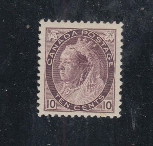 CANADA # 83 VF-MH 10cts Q/VIC NUMERAL ISSUE CAT VALUE $750 (FF1)