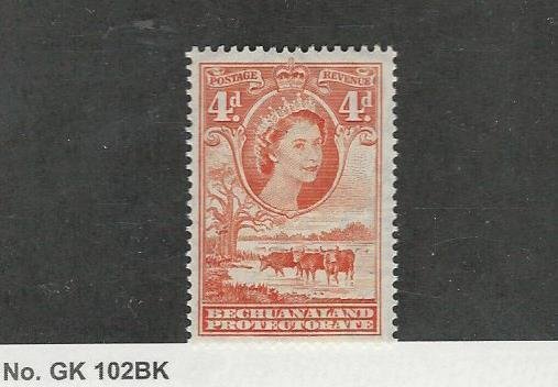 Bechuanaland, Postage Stamp, #158 Mint NH, 1958, JFZ