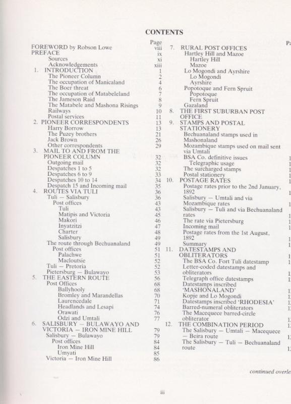 Mashonaland - A Postal History 1890-1896, by A. Drysdall and Collins, New