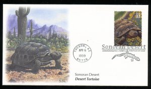 US 3293b Sonoran Desert Tortoise UA Fleetwood cachet FDC