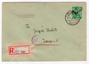 GERMANY SOVIET ZONE HOP BEZIRKSHANDSTEMPEL BEZIRK 41 1 x ON COVER EXPT BPP 204