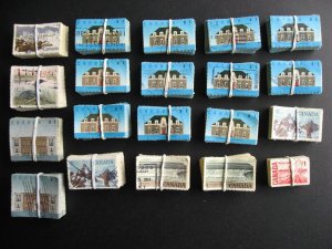 Canada wholesale bundles 2,000 used $1 stamps bundles 100 some back toned