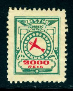 BRAZIL 1929 AIRMAIL - E.T.A.  2000r green- 1st printing -  Sc# 2CL4 mint MNH - R