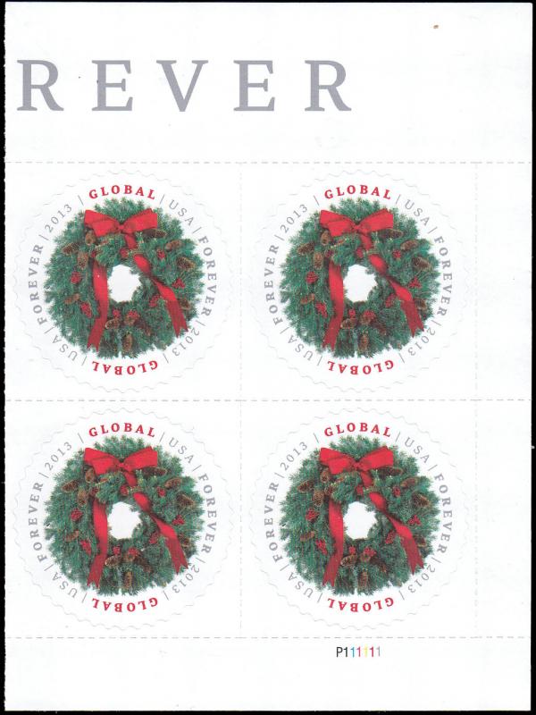 Scott 4814 Global Wreath MNH PB