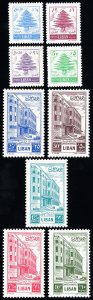 Lebanon Stamps # 266-74 MLH VF Scott Value $51.00