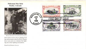 #3209a-3209f Trans Mississippi Centennial SET OF 3 – B’nai B’rith Jewish Cachet