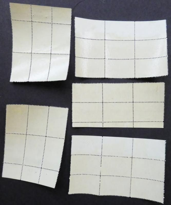 EDW1949SELL : USA 1934 Scott #740-49 Plate Blocks. Very Fine, Mint NH. Cat $120.