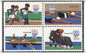 SC#1791-94 15¢ Summer Olympic Games Block of Four (1979) MNH