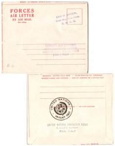 Canada Soldier's Free Mail 1960 Chief Mail Operations O.N.U.C. [United Nation...